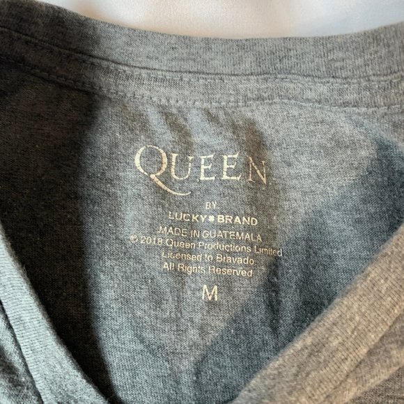 LUCKY BRAND Queen Rugby Sleeve Tee Size M - Picture 2 of 3